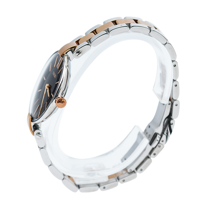 Jam Tangan Rado Coupole R22850163 Women Black Dial Dual Tone Stainless Steel Strap