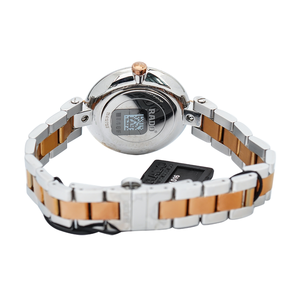 Jam Tangan Rado Coupole R22850163 Women Black Dial Dual Tone Stainless Steel Strap