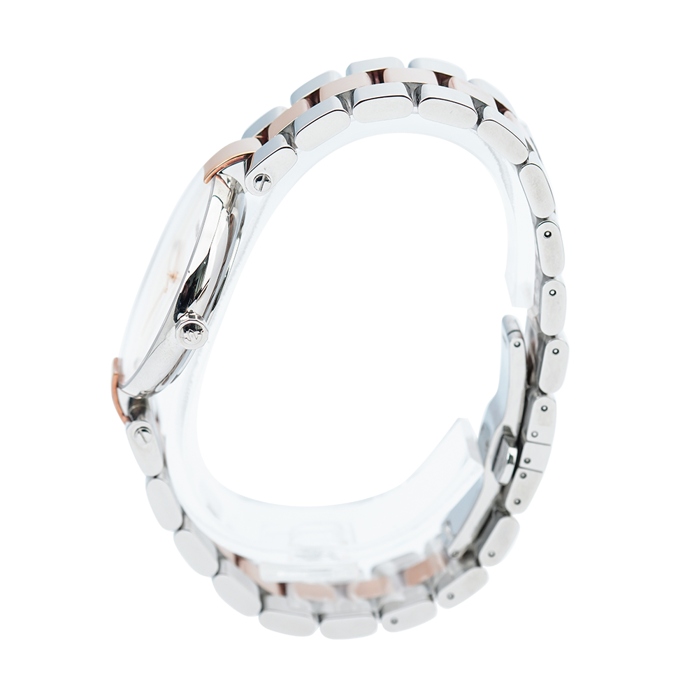 Jam Tangan Rado Coupole Jubile R22852713 Women White Dial Dual Tone Stainless Steel Strap