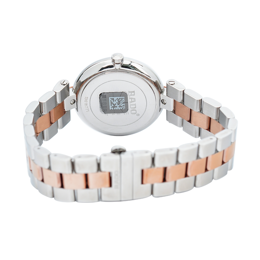 Jam Tangan Rado Coupole Jubile R22852713 Women White Dial Dual Tone Stainless Steel Strap