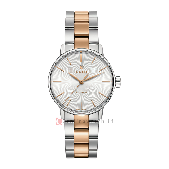 Jam Tangan Rado Coupole Classic R22862022 Automatic Women White Dial Dual Tone Stainless Steel Strap