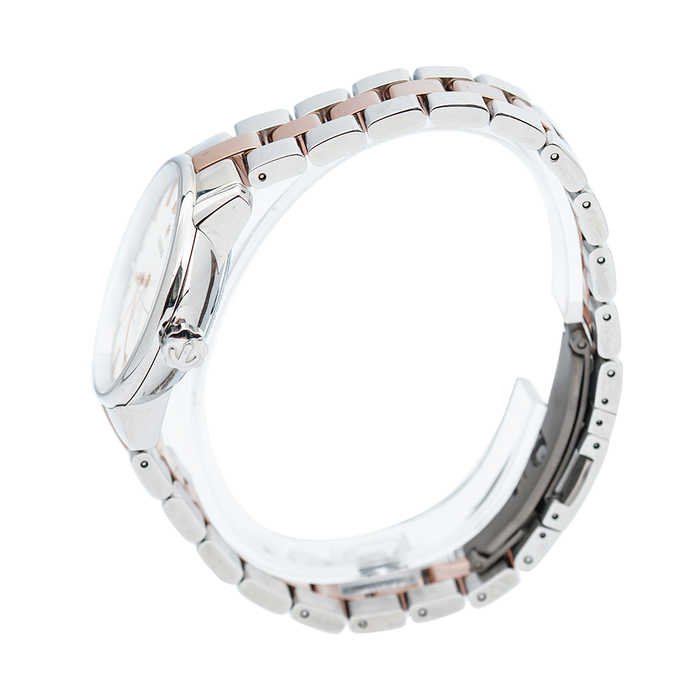 Jam Tangan Rado Coupole Classic R22862022 Automatic Women White Dial Dual Tone Stainless Steel Strap