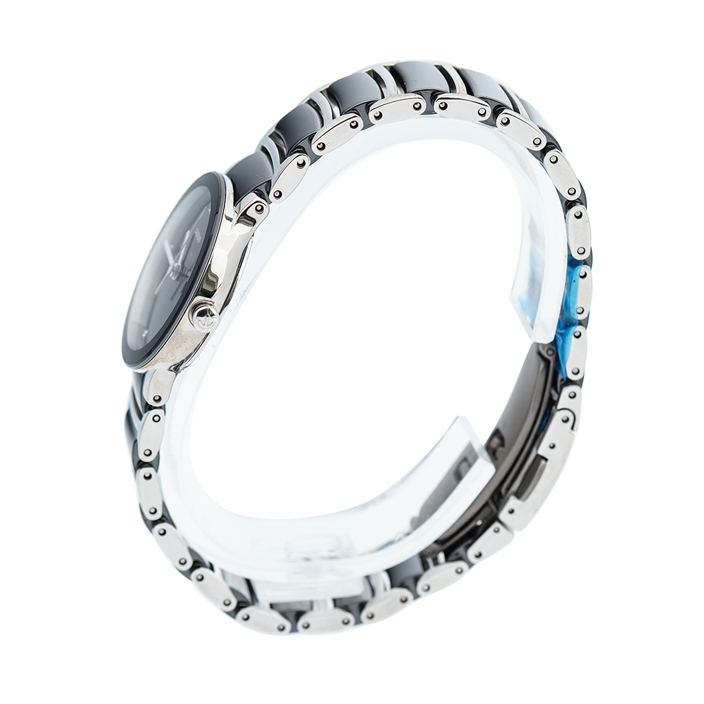 Jam Tangan Rado Centrix R30935712 Women Black Dial Stainless Steel Strap