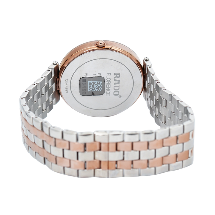 Jam Tangan Rado Florence R48869733 Men White Dial Dual Tone Stainless Steel Strap