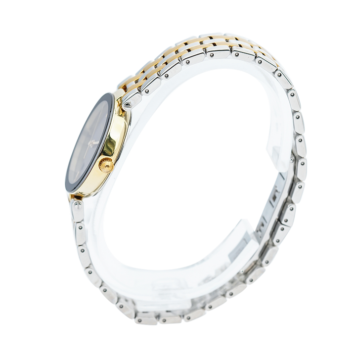 Jam Tangan Rado Florence Classic R48871153 Women Black Dial Dual Tone Stainless Steel Strap