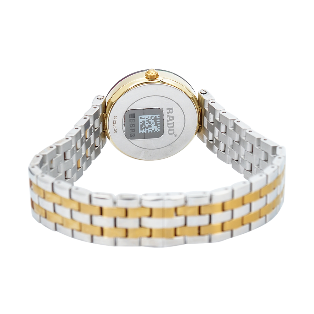 Jam Tangan Rado Florence Classic R48871153 Women Black Dial Dual Tone Stainless Steel Strap