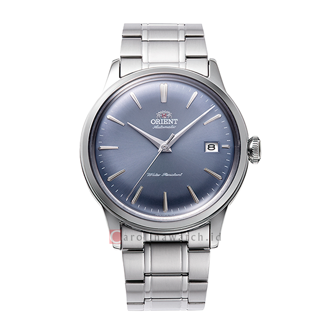 Jam Tangan Orient Mechanical Sports RA-AC0M10L Unisex Light Blue Dial Metal Strap