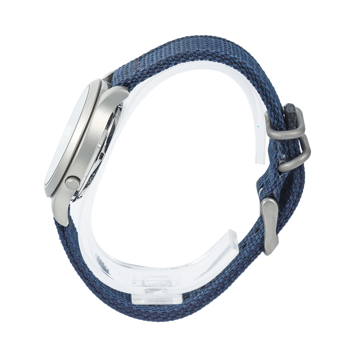 Jam Tangan Seiko 5 SNK807K2 Automatic 21 Jewels Unisex Blue Dial Blue Nylon Strap