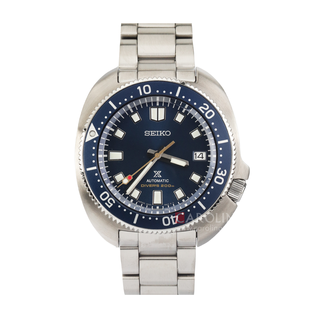Jam Tangan Seiko Prospex SPB183J1 Turtle Divers Watch 55th Anniversary Stainless Steel Strap LIMITED EDITION Men Blue Stainless Steel Strap