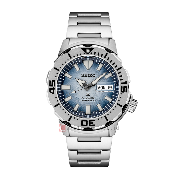 Jam Tangan Seiko Prospex SRPG57K1 Save The Ocean Penguin Monster Men Automatic Stainless Steel Strap Special Edition