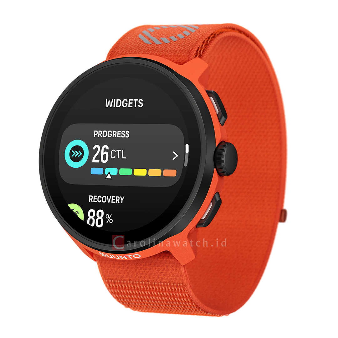 Jam Tangan SUUNTO SS051112000 Unisex - Suunto Run Coral Orange