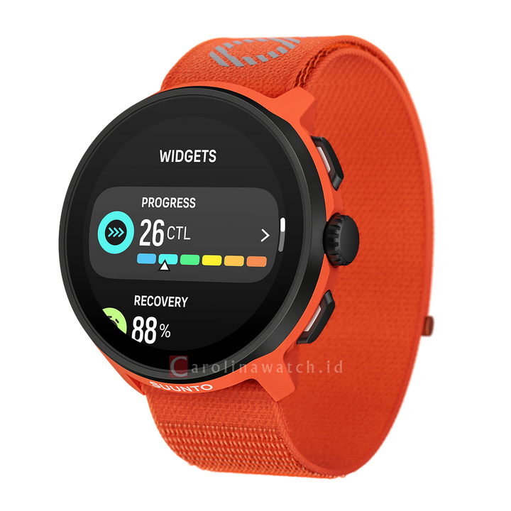 Jam Tangan SUUNTO SS051112000 Unisex - Suunto Run Coral Orange