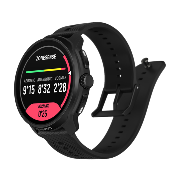 Jam Tangan SUUNTO SS051200000 Unisex - Suunto Race 2 All Black with Matching Lightly Textured Silicone Strap