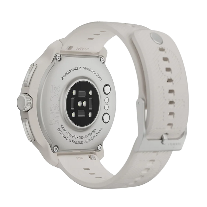 Jam Tangan SUUNTO SS051201000 Unisex - Suunto Race 2 Feather Gray Case with Matching Lightly Textured Silicone Strap