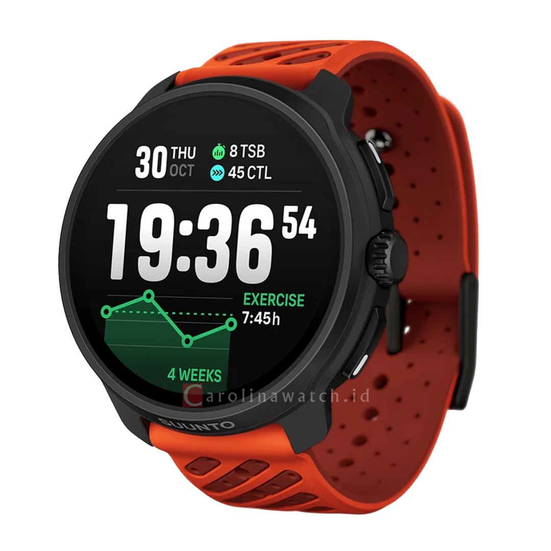 Jam Tangan SUUNTO SS051241000 Unisex - Suunto Race 2 Coral Orange