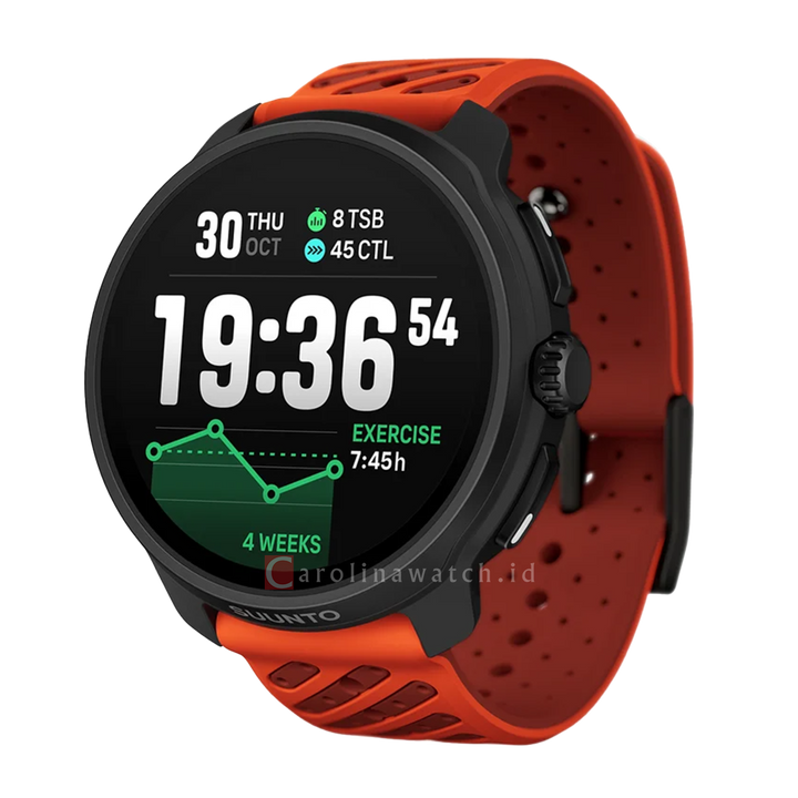 Jam Tangan SUUNTO SS051241000 Unisex - Suunto Race 2 Coral Orange