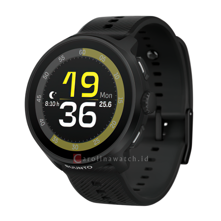 Jam Tangan SUUNTO SS051272000 Unisex - Suunto Run All Black with Silicone Strap