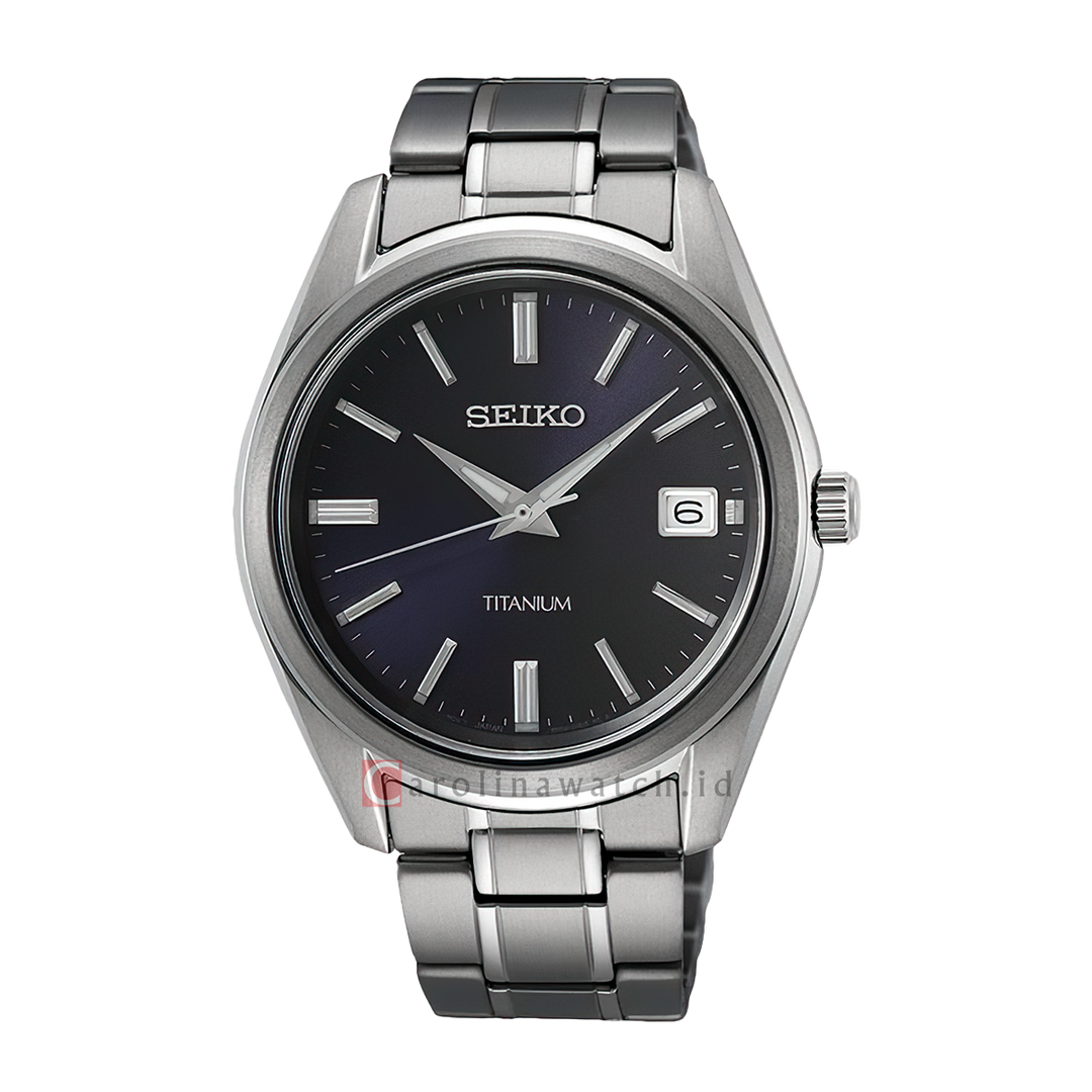 Jam Tangan Seiko Classic SUR373P1 Men Black Dial Stainless Steel Strap