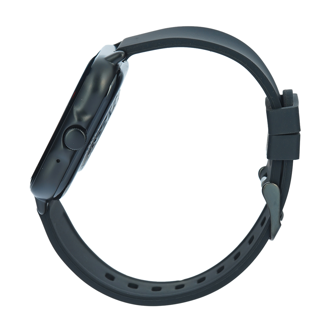 Jam Tangan FILA Smart Watch SW63B Unisex Full Screen Touch Display Black Silicone Strap