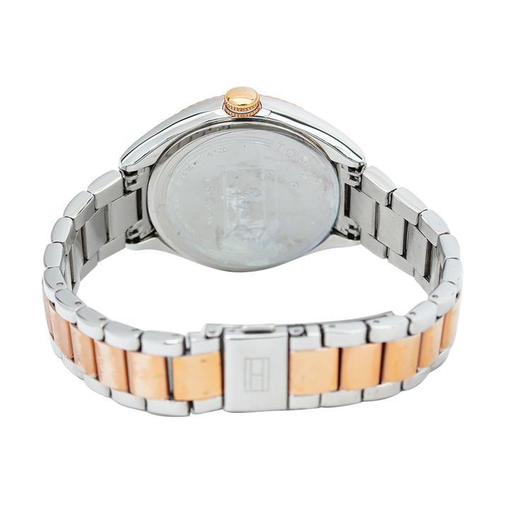 Jam Tangan TOMMY HILFIGER TH1781148 Women White Dial Rose Gold Stainless Steel Strap