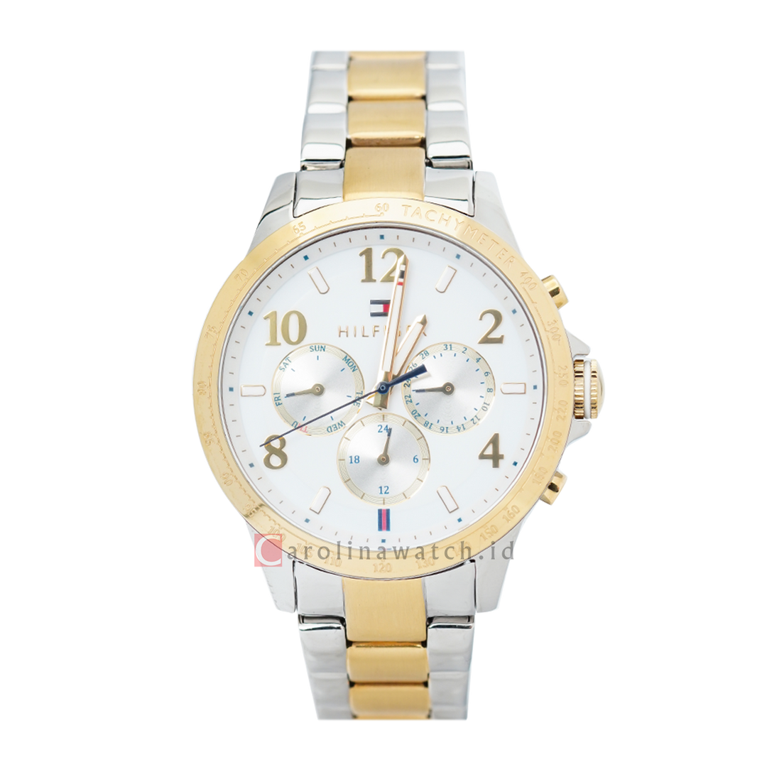 Jam Tangan TOMMY HILFIGER TH1781644 Women White Dial Stainless Steel Strap