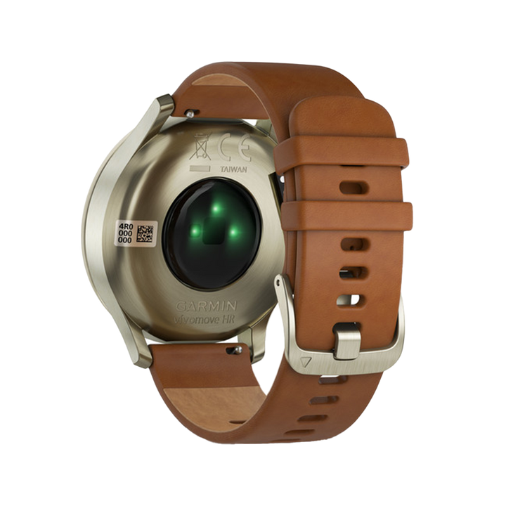 Jam Tangan Garmin VIVOMOVE HR PREMIUM GOLD Unisex Premium Gold Dial Gold Leather Strap