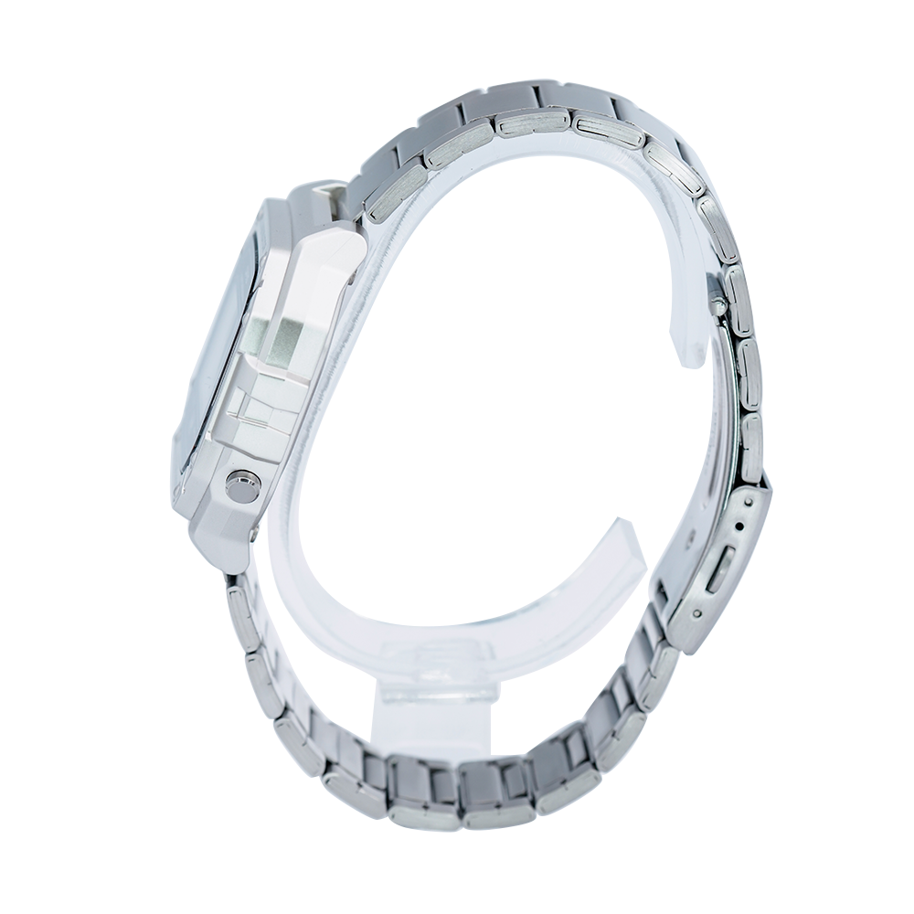 Jam Tangan Casio W-218HD-1A Men Digital Dial Stainless Steel Band