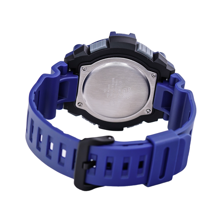 Jam Tangan Casio WS-1300H-2A Men Digital Dial Blue Resin Band