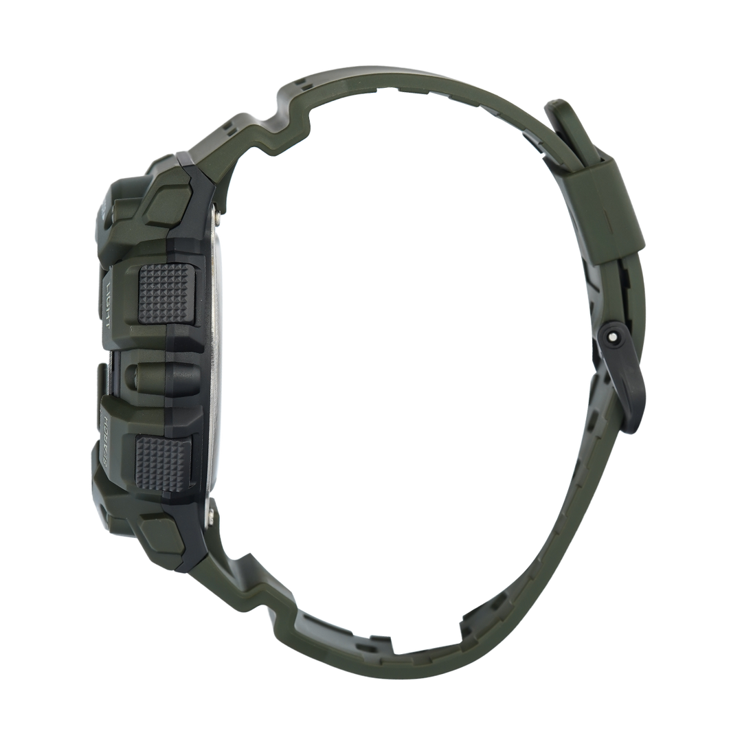 Jam Tangan CASIO WS-1500H-3B Men Digital Dial Green Resin Band