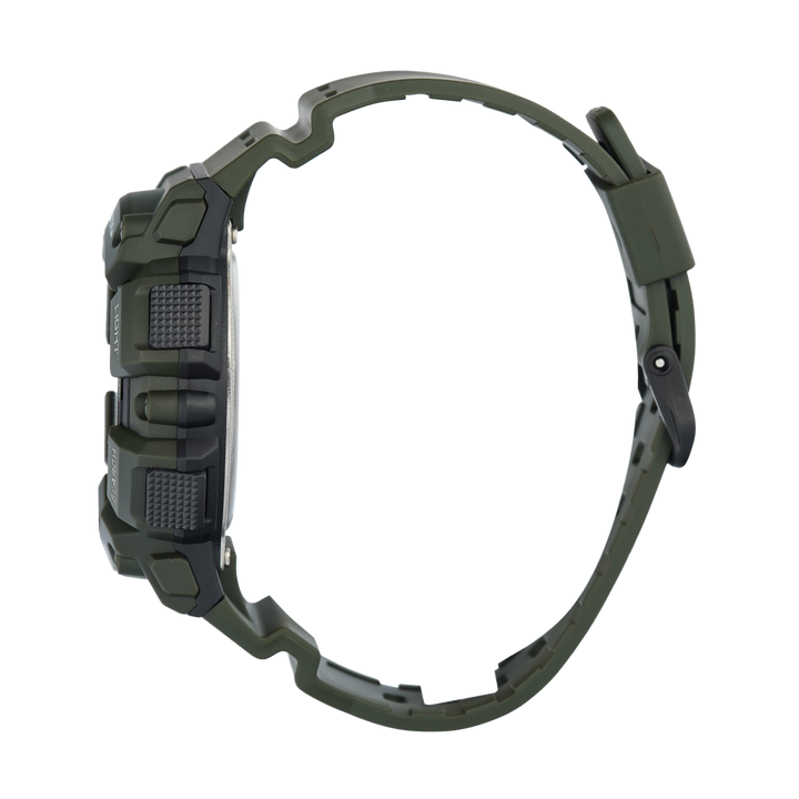 Jam Tangan CASIO WS-1500H-3B Men Digital Dial Green Resin Band