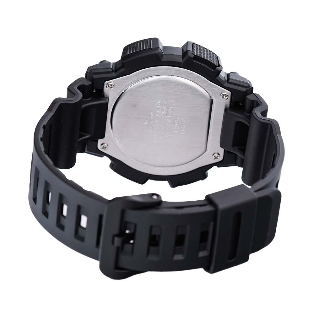 Jam Tangan Casio WS-2100H-1A Digital Dial Black Resin Band