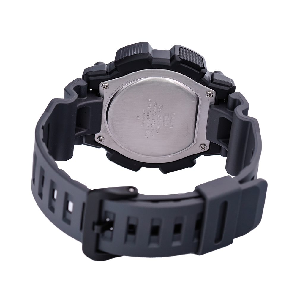 Jam Tangan Casio WS-2100H-8A Men DigitaL Dial Black Resin Band