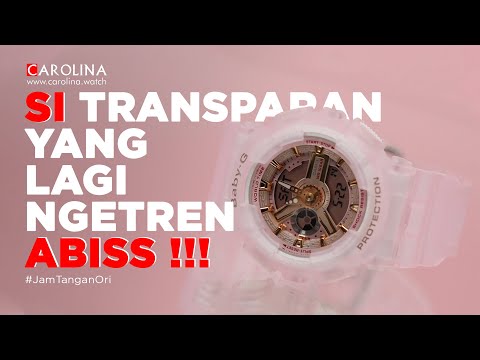 Jam Tangan Casio Baby-G BA-110SC-2A Women Digital Analog Dial Aqua Blue Resin Band
