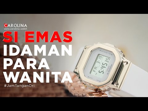 Jam Tangan CASIO G SHOCK GM-S5600G-7D Unisex Digital Dial White Resin Band