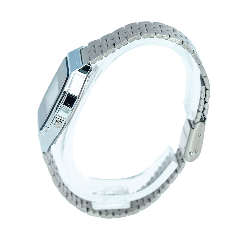 Jam Tangan Casio A159WA-N1 Unisex Digital Dial Stainless Steel Strap