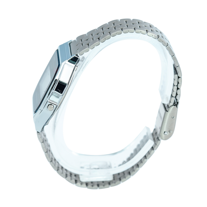 Jam Tangan Casio A159WA-N1 Unisex Digital Dial Stainless Steel Strap