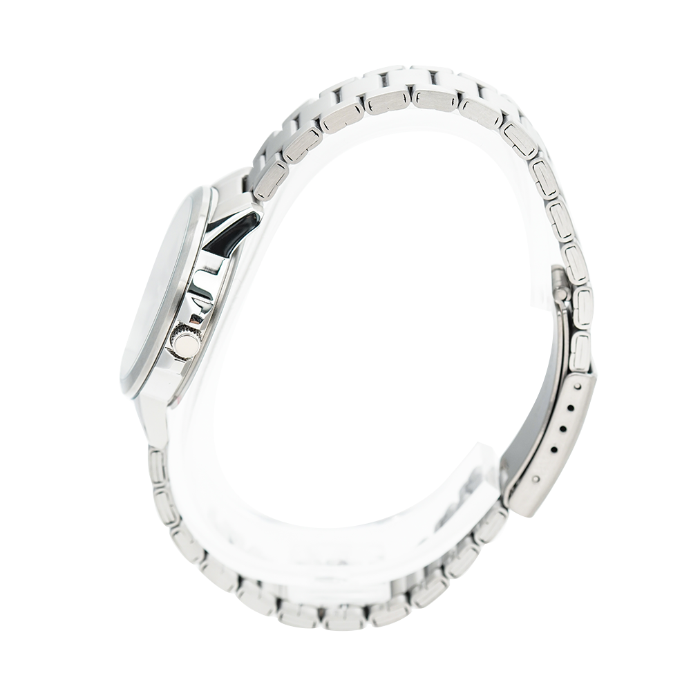 Jam Tangan Alexandre Christie Primo Steel AC 1008 LDBSSBA Women Black Dial Stainless Steel Strap