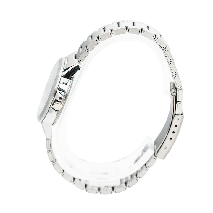 Jam Tangan Alexandre Christie Primo Steel AC 1008 LDBSSBA Women Black Dial Stainless Steel Strap