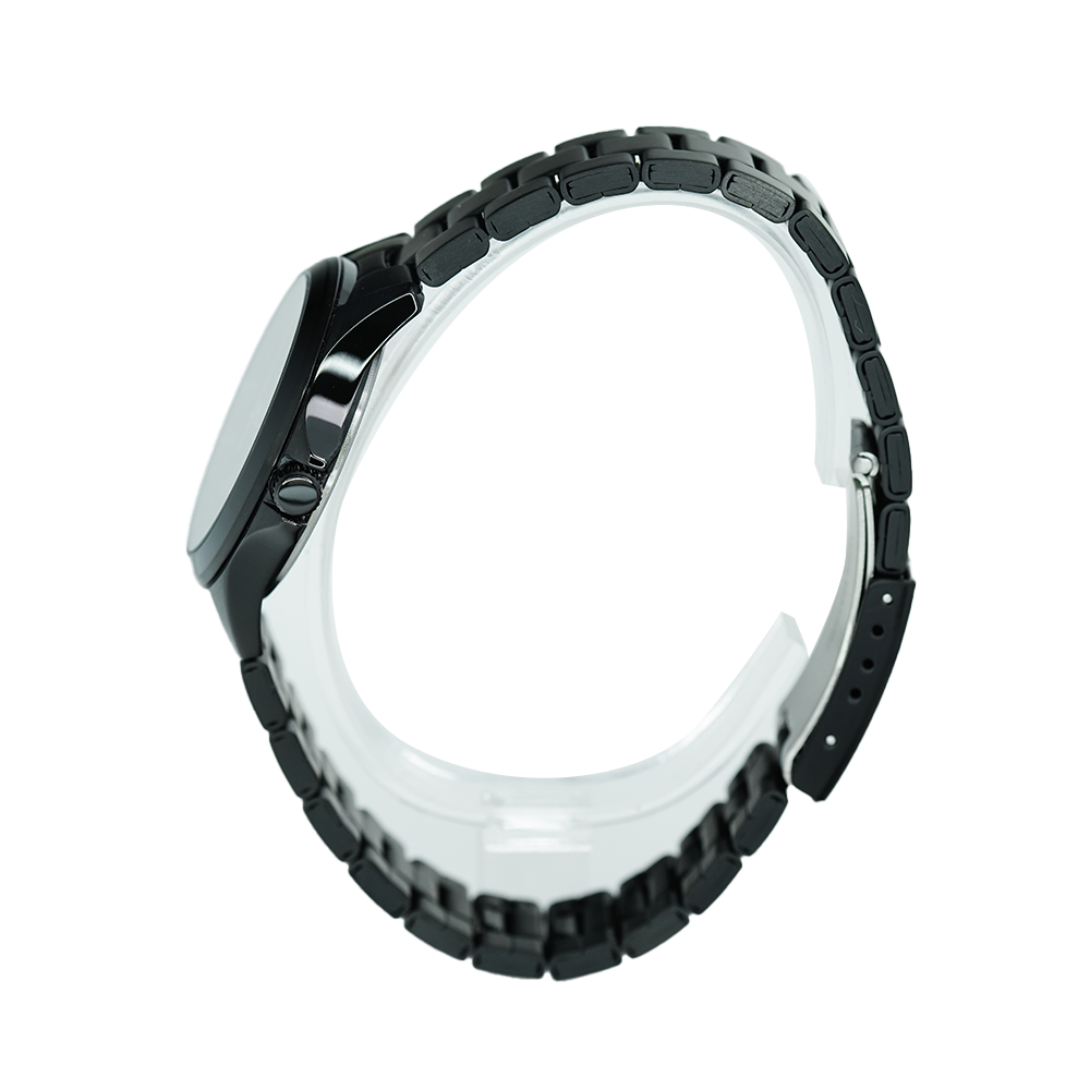 Jam Tangan Alexandre Christie Primo Steel AC 1026 LDBIPBA Women Black Dial Black Stainless Steel Strap