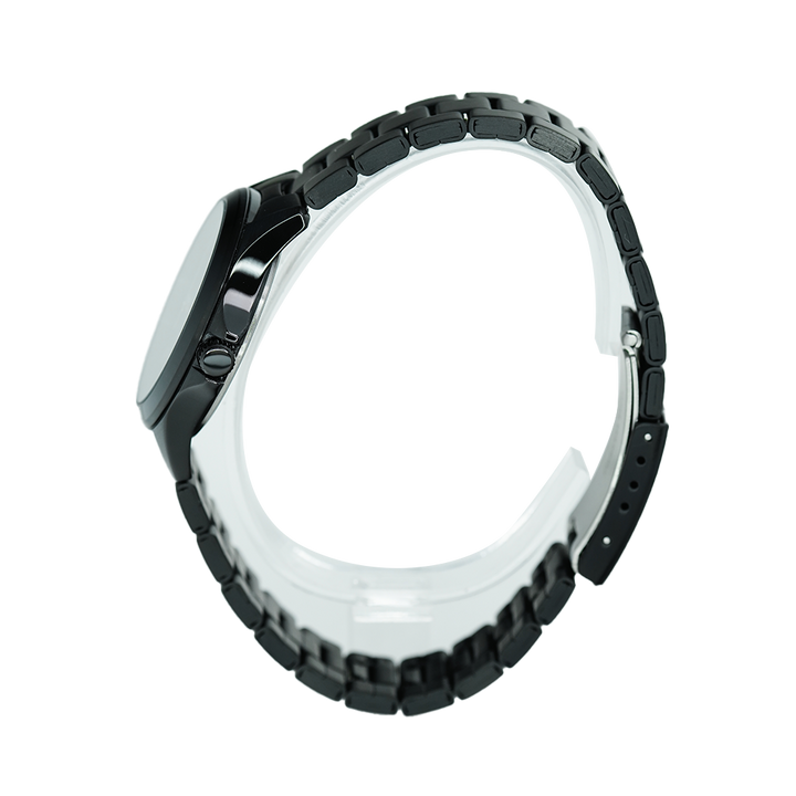 Jam Tangan Alexandre Christie Primo Steel AC 1026 LDBIPBA Women Black Dial Black Stainless Steel Strap