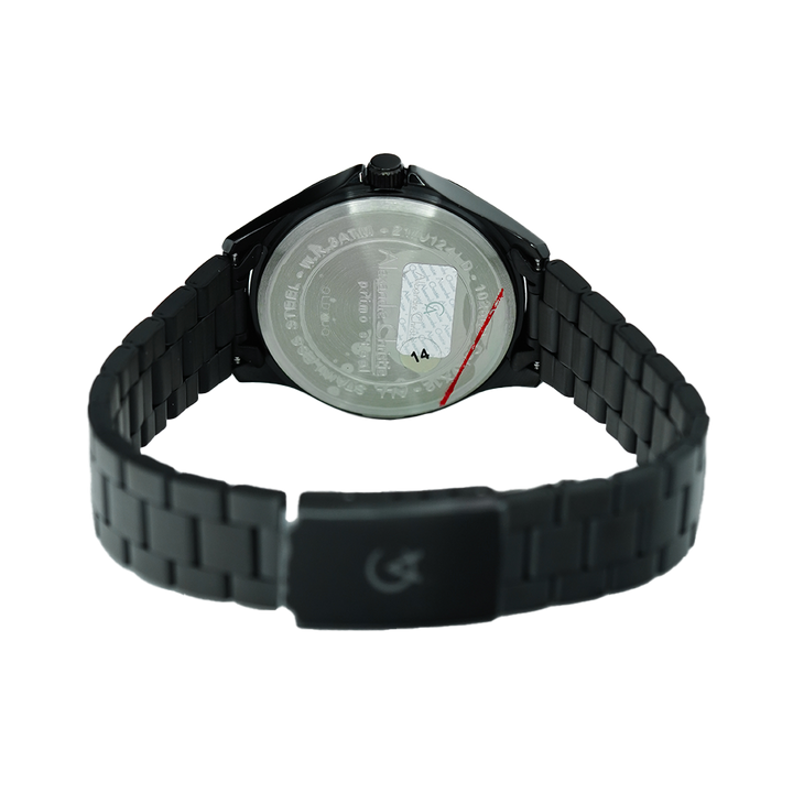 Jam Tangan Alexandre Christie Primo Steel AC 1026 LDBIPBA Women Black Dial Black Stainless Steel Strap