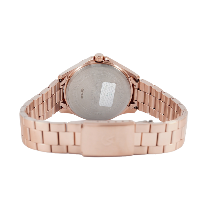 Jam Tangan Alexandre Christie Primo Steel AC 1026 LDBRGSL Women Silver Dial Rose Gold Stainless Steel Strap