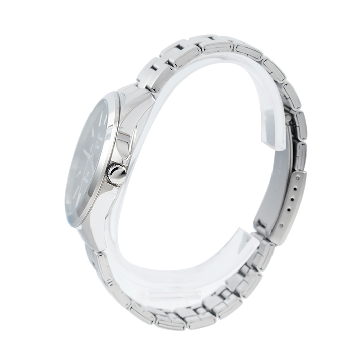 Jam Tangan Alexandre Christie Primo Steel AC 1026 MDBSSBA Men Black Dial Stainless Steel Strap