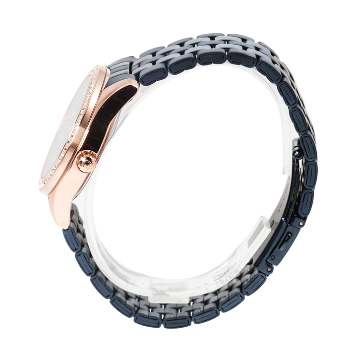 Jam Tangan Alexandre Christie AC Fashion AC 2496 BFBURBU Women Blue Dial Blue Stainless Steel Strap