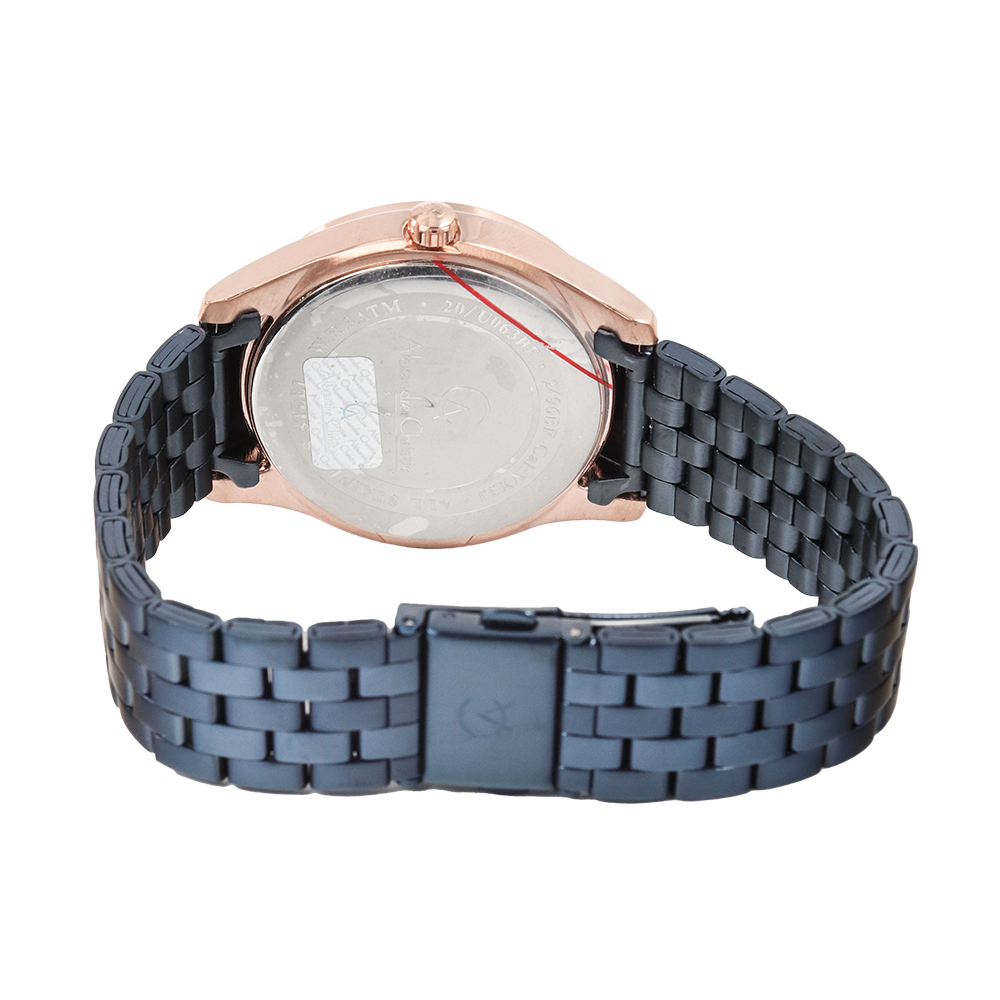 Jam Tangan Alexandre Christie AC Fashion AC 2496 BFBURBU Women Blue Dial Blue Stainless Steel Strap