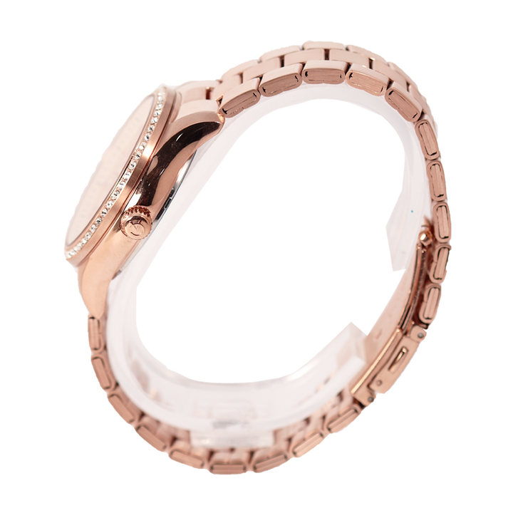 Jam Tangan Alexandre Christie Multifunction AC 2827 BFBRGLN Women Rose Gold Dial Rose Gold Stainless Steel Strap