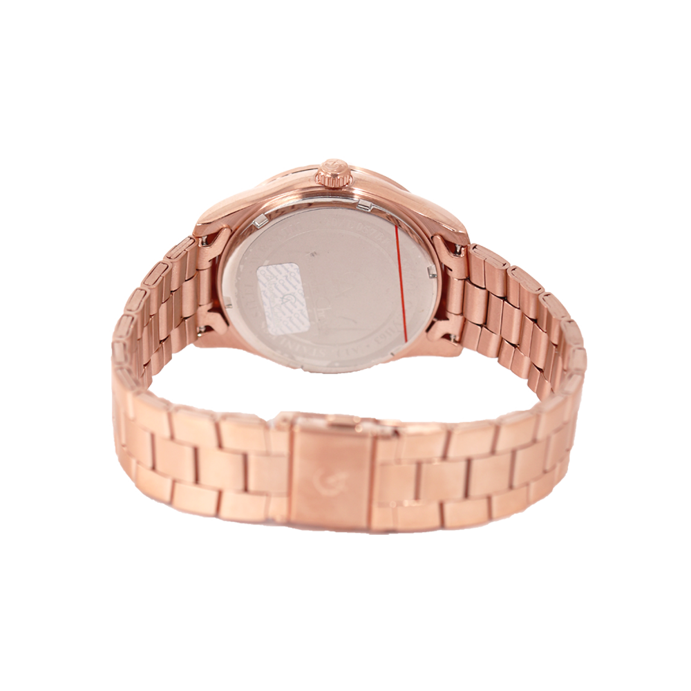 Jam Tangan Alexandre Christie Multifunction AC 2827 BFBRGLN Women Rose Gold Dial Rose Gold Stainless Steel Strap