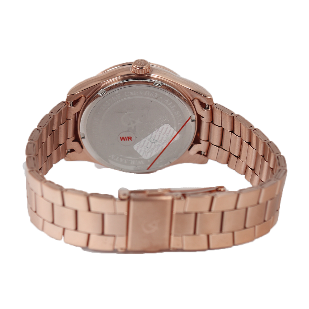 Jam Tangan Alexandre Christie Multifunction AC 2827 BFBRGSL Women Silver Dial Rose Gold Stainless Steel Strap