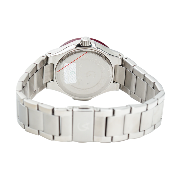 Jam Tangan Alexandre Christie Passion AC 2913 BFBSSRE Women Red Dial Stainless Steel Strap