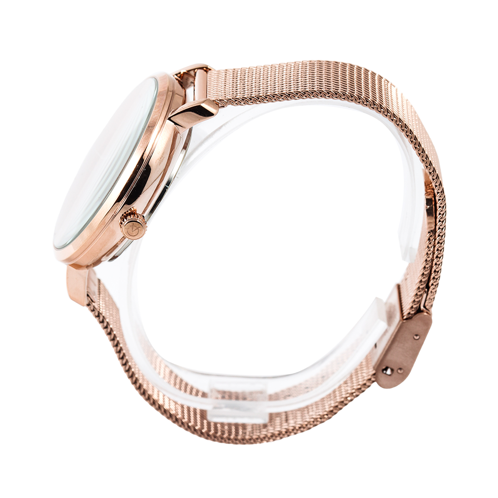 Jam Tangan Alexandre Christie Passion AC 2916 BFBRGPN Women Pink Dial Rose Gold Mesh Strap